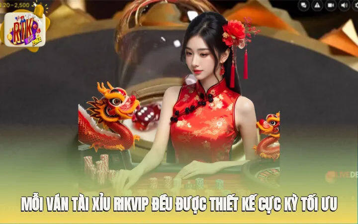 Mỗi ván Tài Xỉu Rikvip đều được thiết kế cực kỳ tối ưu, dễ hiểu